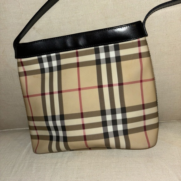 Burberry shoulder bag nova check design with leather trim - Picture 2 of 6